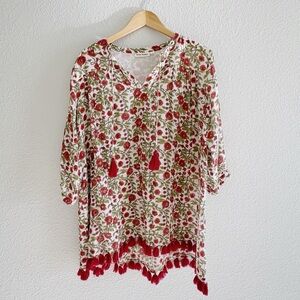 Roller Rabbit Swim Coverup Tunic 100% Cotton